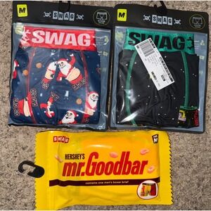 Lot Of 3 Variety‎ of  SWAG Men's Boxer Briefs Underwear Size Medium 31-33